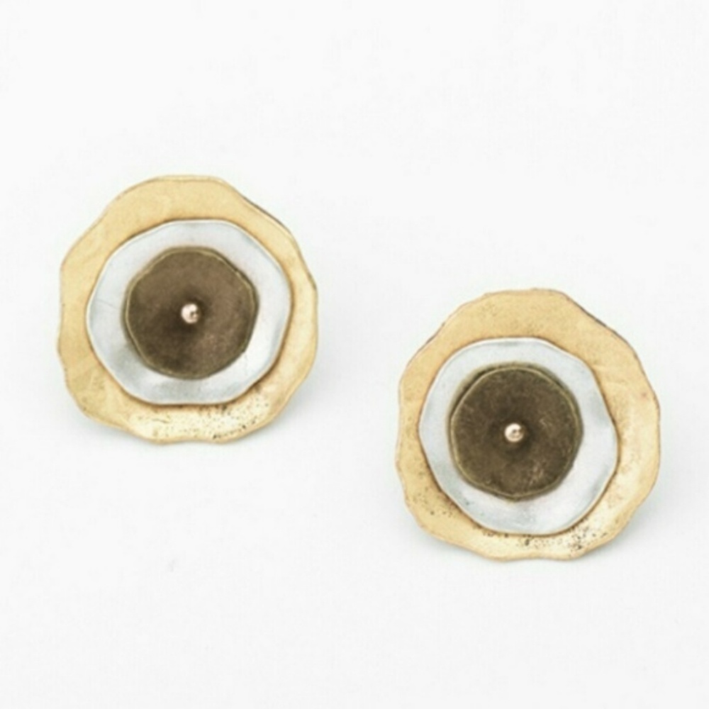🎉Price ⬇️ Beautiful Artisan Triple Layer Earrings